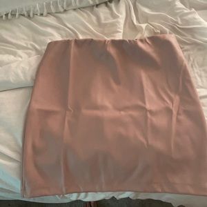 pink midi skirt